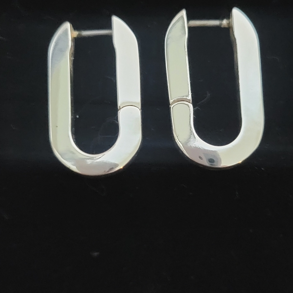 Jenny Bird Elegant Silver Hoop Earrings - Picture 5 of 5